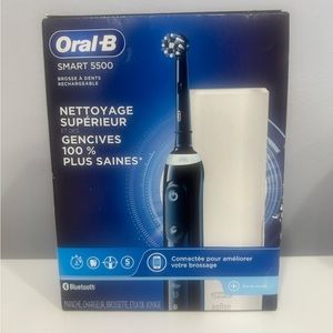 Oral B Smart 5500 Electric Rechargeable Toothbrush (Black)
